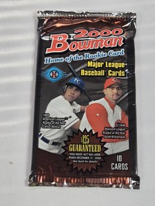 Unopened Pack of 2000 Bowman Baseball Cards