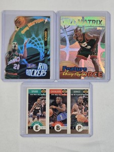 Lot of 3 Gary Payton Inserts and Die Cut