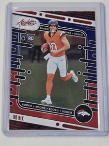 Bo Nix Rookie 2024 Panini Absolute Football #112 - Denver Broncos Football Card