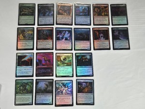 Lot of 20 Magic The Gathering Foil Cards including Galadhrim Bow, Subtle Strike, Broken Wings, Scorch Rider