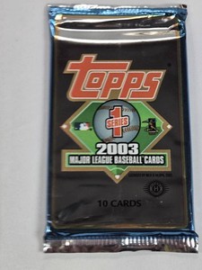 Unopened Pack of 2003 Topps Baseball Cards Possible Willie Mays Auto