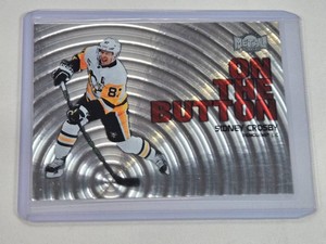 Sidney Crosby 2024-25 Skybox Metal Universe On the Button #1230 - Pittsburgh Penguins Hockey Card