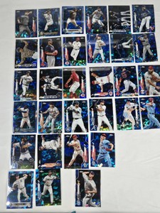 HUGE Lot of 31 Sapphire Baseball Cards Featuring Cristian Pache, Martin Perez, All Star and Rookie Cards
