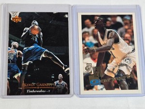 Lot of 2 Kevin Garnett Rookie Basketball Cards