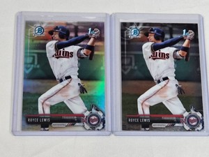 Lot of 2 Royce Lewis Baseball Rookie Refractors