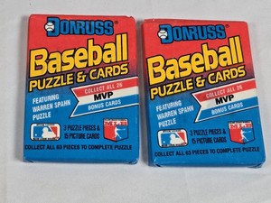 Lot of 2 Unopened Packs of 1990 Donruss Baseball Cards Possible Griffey Rookie