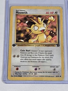 Meowth 1st Edition 1999-2000 Pokemon Card 6282