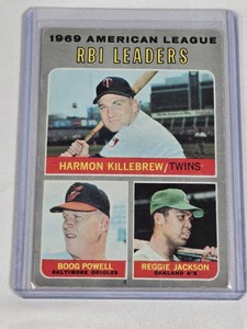 Harmon Killebrew 1969 American League RBI Leaders Topps #64 - Minnesota Twins Vintage Baseball Card