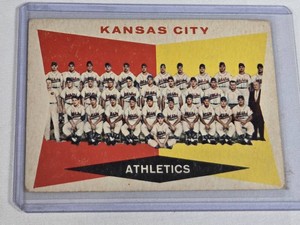 Kansas City Athletics 1960 Topps #413 - Kansas City Athletics Vintage Baseball Card