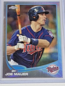 Joe Mauer 2013 Topps Chrome Refractor #38 - Minnesota Twins Baseball Card