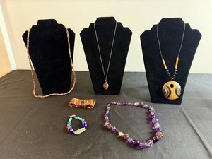 VTG Costume Jewelry Mixed Lot - Beaded Necklaces & Bracelets (Lot of 6)