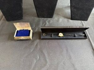 Jewelry Box & Commemorative Wristwatch - (untested) Mixed Lot
