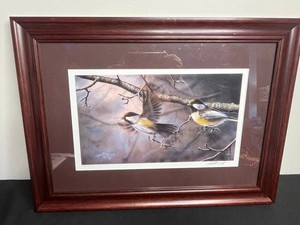 Vintage Framed Bird Print - Signed & Numbered - Kelley 610950