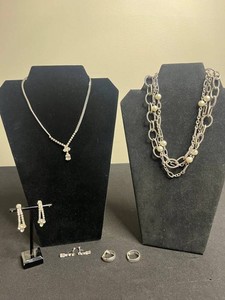VTG Costume Rhinestone Jewelry - Necklaces & Earrings Mixed Lot