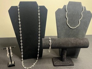 VTG Crystal Jewelry Set - Swarovski Necklace, Bracelet & Earrings 3-Piece Matching Set