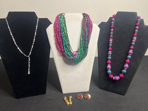 VTG Costume Jewelry - Necklaces & Anne Klein Earrings Mixed Lot