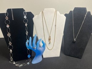 VTG Costume Jewelry - Pendant Necklaces & Multicolor Stone Ring Mixed Lot