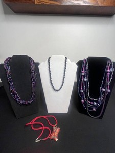 Costume Jewelry - Vintage-Style Beaded Necklace Mixed Lot of 4