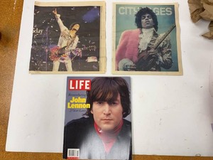 Prince & John Lennon Tribute Magazines Newspapers Memorabilia Lot