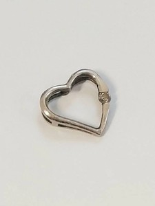 Sterling Silver Heart-Shaped Diamond Pendant
