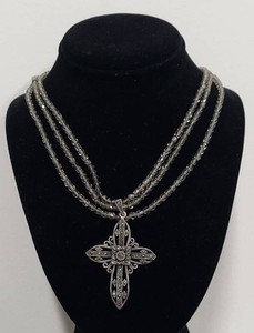 Handmade Sterling Silver and Marcasite Beaded Necklace