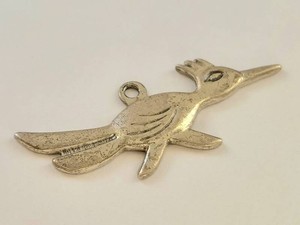 Vintage Sterling Silver Bird Pendant