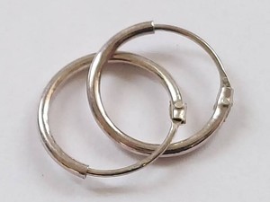 Simple Sterling Silver Mini Hoop Earrings Set