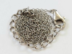 Sterling Silver Chain Necklace with Lobster Clasp - 20 Inch