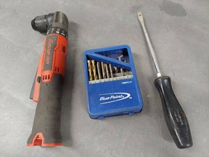 Lot Including Snap-on Right Angle Drill Blue-Point Bit Set Screwdriver