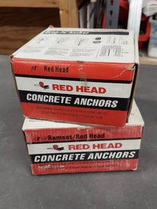 Ramset Red Head Drop-In Concrete Anchors 34-10 RM-34 Partial Boxes
