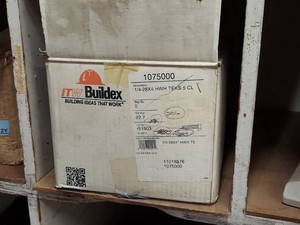 250-300 ITW Buildex TEKS 14-28 x 4 HWH T5 Self Drilling Screws Open Box