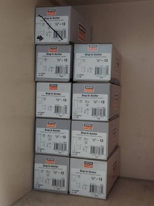 Simpson Strong-Tie Drop-In Anchor Lot 12-13 Mixed DIA50S DIABL50