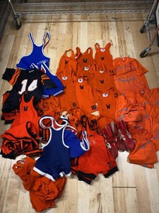 Group Vintage Wrestling Singlets Team Shirts Shoes Mixed Sizes