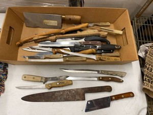 Vintage Kitchen Knife & Cleaver Group Cutco Ekco Foster Bros