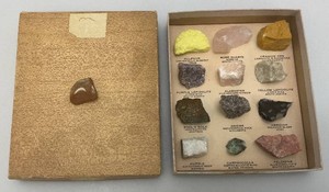 Vintage Rock Specimens In Original Box