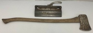 Vintage Long Handled Axe And Shingle Cutter