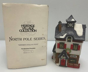 Vintage Department 56 The Heritage Villlage Collection North Pole Series Neenees Dolls & Toys In Original Box