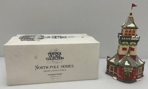 Vintage Department 56 The Heritage Villlage Collection North Pole Series Santas Lookout Tower In Original Box