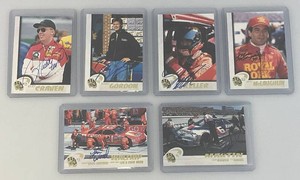 Misc. Autographed Nascar trading Cards Including Ricky Craven And More (All In Protective Sleeves)