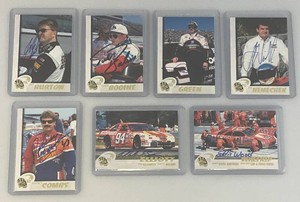 Misc. Autographed Nascar trading Cards Including Jeff Burton And More (All In Protective Sleeves)