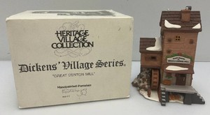 Vintage Department 56 The Heritage Villlage Collection Dickens Village Series Great Denton Mill In Original Box