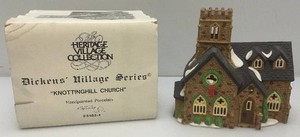 Vintage Department 56 The Heritage Villlage Collection Dickens Village Series Knottinghill Church In Original Box