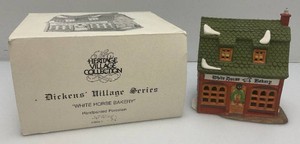 Vintage Department 56 The Heritage Villlage Collection Dickens Village Series White Horse Bakery In Original Box