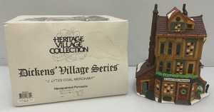 Vintage Department 56 The Heritage Villlage Collection Dickens Village Series J. Lytes Coal Merchant In Original Box
