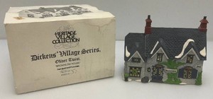 Vintage Department 56 The Heritage Villlage Collection Dickens Village Series Brownlow House In Original Box (Box Beat Up)
