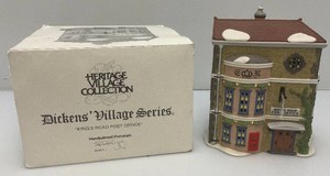 Vintage Department 56 The Heritage Villlage Collection Dickens Village Series Kings Road Post Office In Original Box (Box Beat Up)