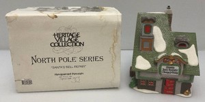 Vintage Department 56 The Heritage Villlage Collection North Pole Series Santas Bell Repair In Original Box