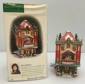 Vintage Department 56 The Heritage Villlage Collection North Pole Series Maries Doll Museum In Original Box