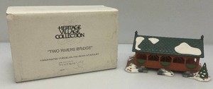 Vintage Department 56 The Heritage Villlage Collection Two Rivers Bridge In Original Box