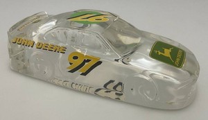 Crystal Clear Collectible John Deere #97 Racing Car Paperweight 8